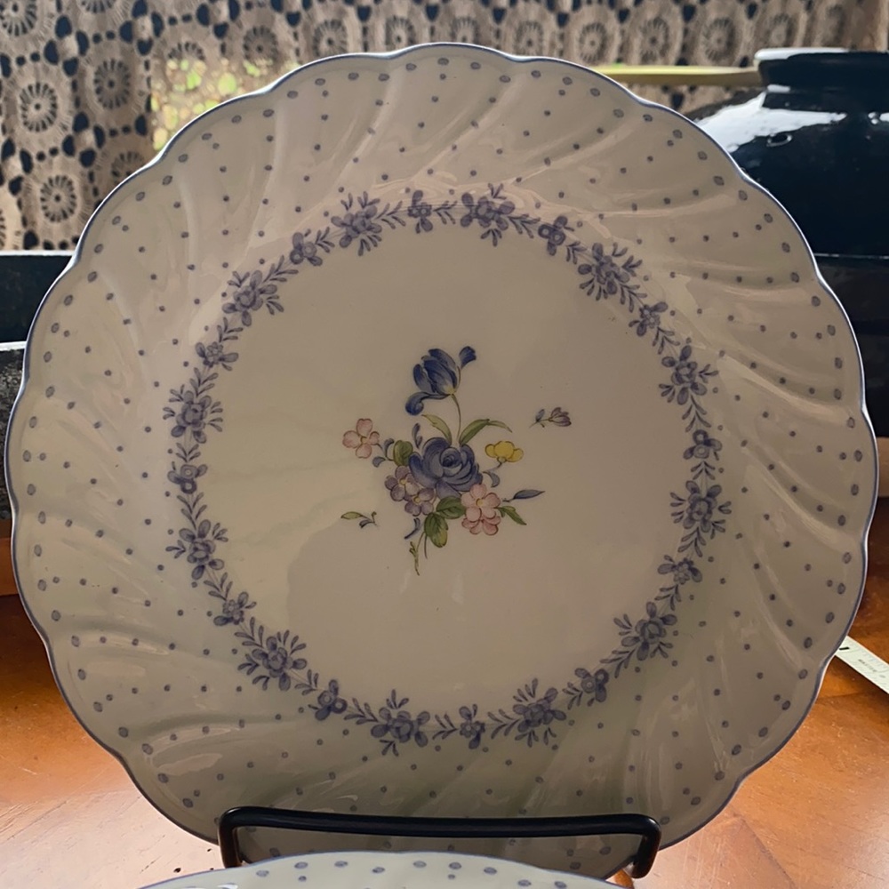 3 Blue Peony Nikko Tableware appetizer plates